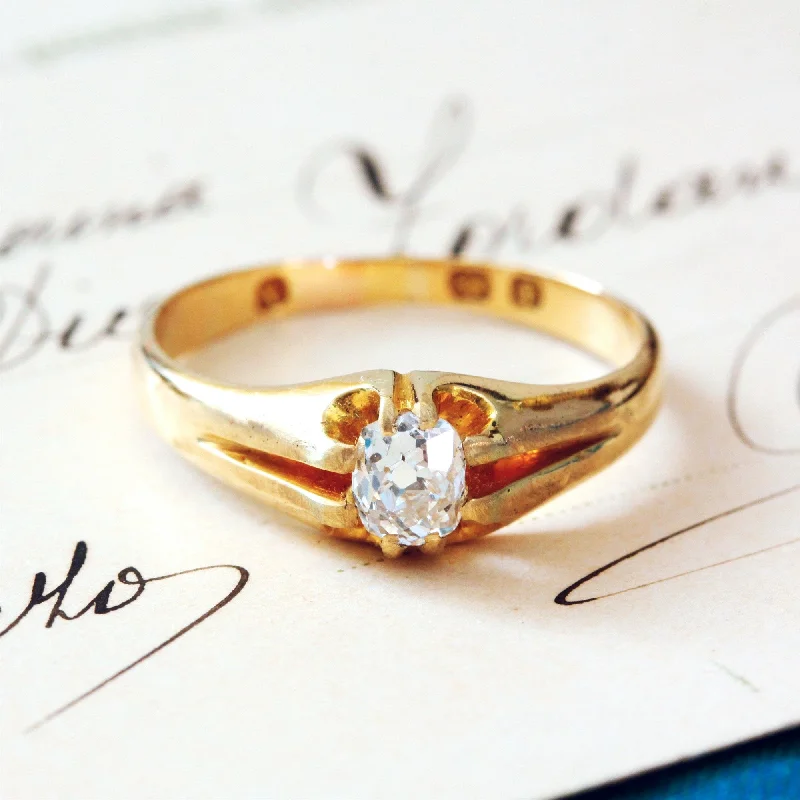 women’s oval diamond engagement rings-Nice!!! Date 1862 Victorian Antique Diamond Ring