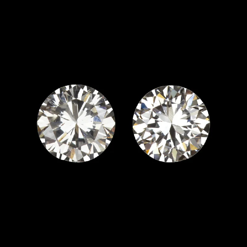 women’s multi-colored earrings-0.78ct GIA CERTIFIED K VS2-SI1 DIAMOND STUD EARRINGS ROUND BRILLIANT CUT PAIR